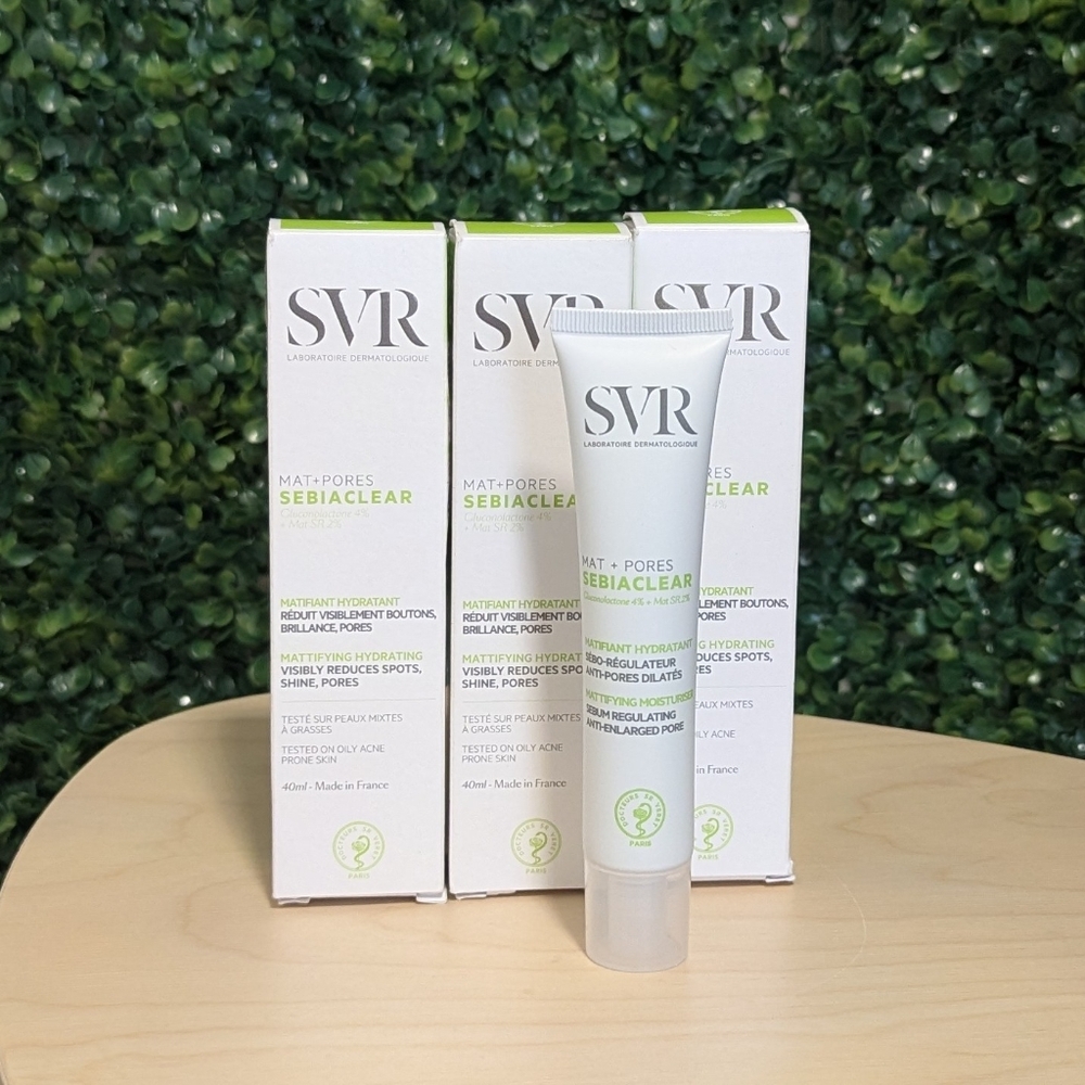 3X SVR Mat + Pores Sebiaclear Mattifying Hydrating Reduces Spots, Shine, Pores